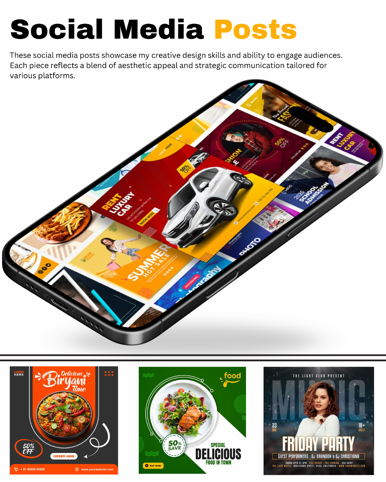 Social Media portfolio