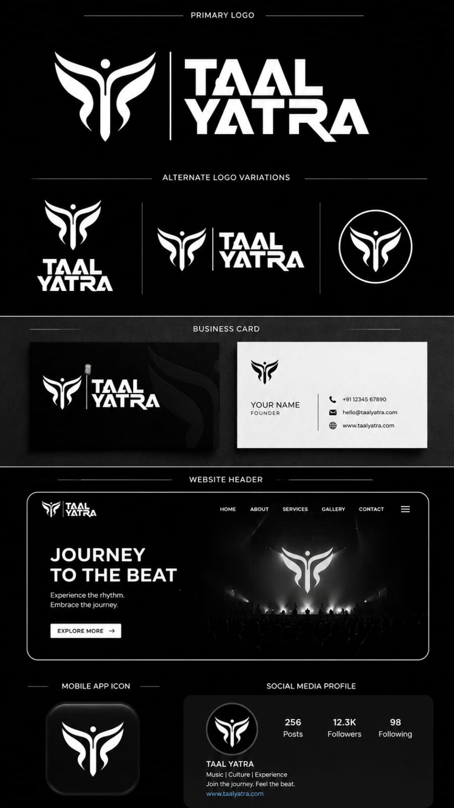 Brand identity design showcase